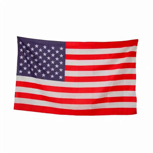 Bandera de Estados Unidos rectangular con estrellas blancas y franjas rojas y blancas