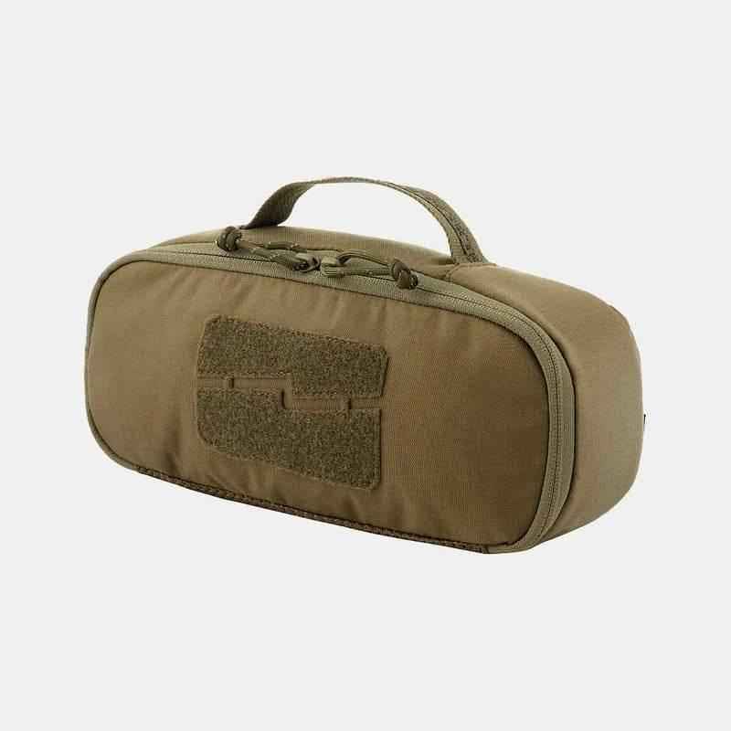 Bolsa táctica Elite M-TAC color verde oliva, con asa superior y panel frontal