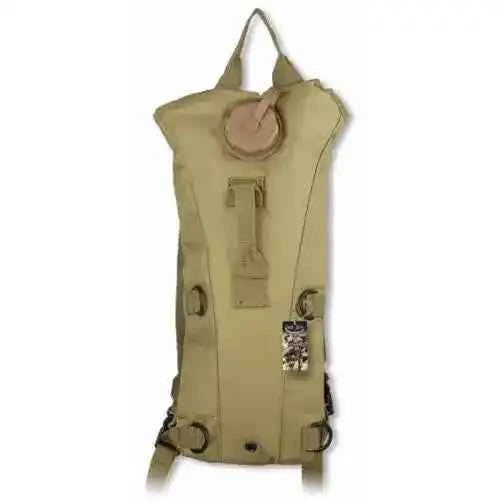 Mochila Camelbak beige de 2.5 L, con asa superior y correas laterales