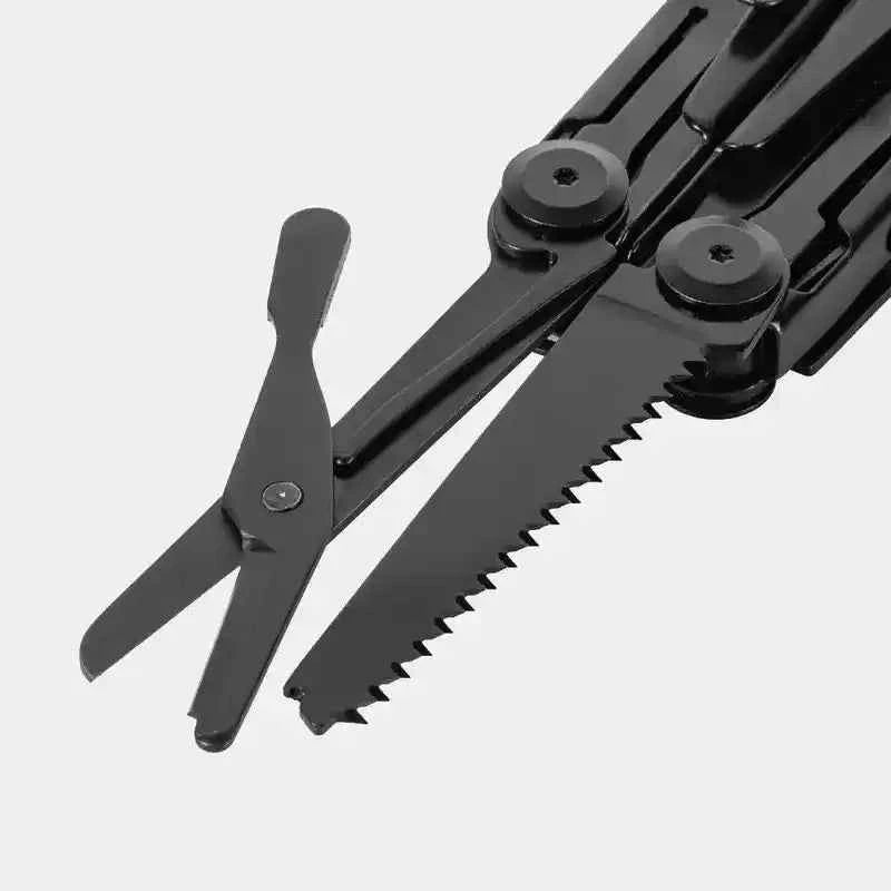 Multiherramienta M-TAC Type 9 negra con sierra y tijeras plegables