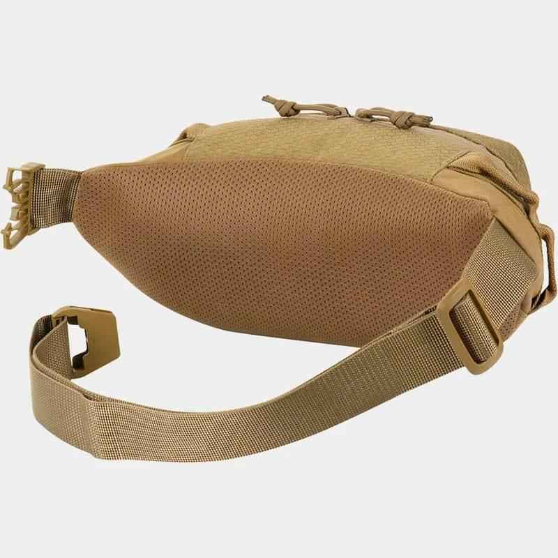 Riñonera táctica M-TAC coyote con panel trasero acolchado y correas tejidas