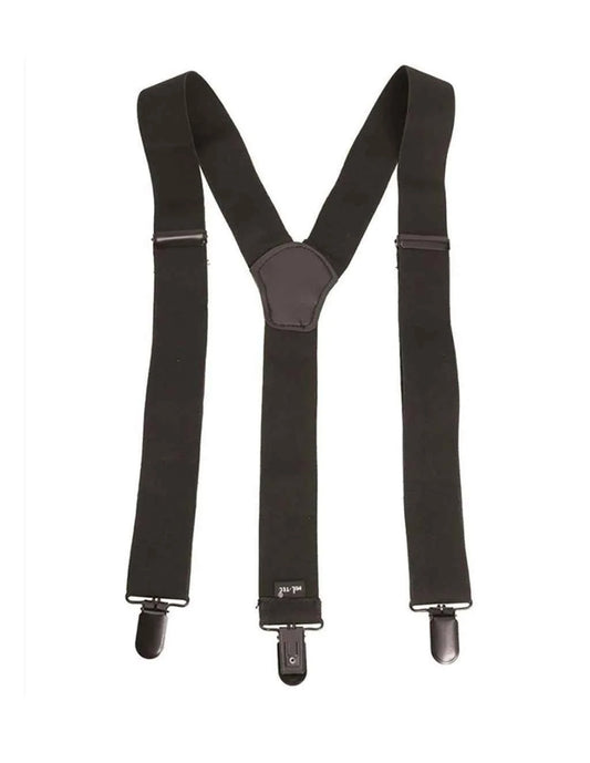 Tirantes tipo militar negros MIL-TEC con hebillas y broches ajustables